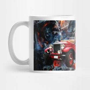 Vintage Fire Engine Mug